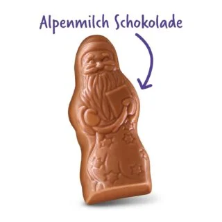 Milka Mini Santas - Mix of Alpine Milk, Milk Cream & Noisette in Bulk Pack(2 barrels) - Image 2