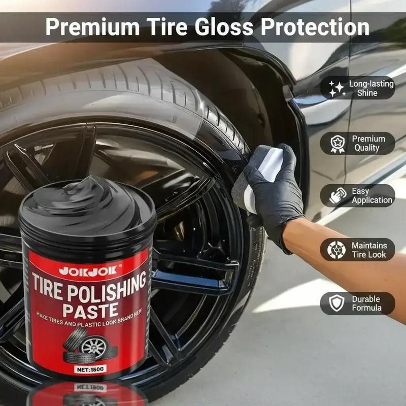 Tire Gloss Protection Agent, Premium Long-Lasting Shine Wax Protective Maintenance Coating, Keeps Car Tires Shiny and Bright(3boxes) - Image 2