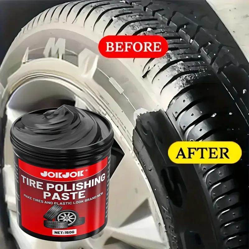 Tire Gloss Protection Agent, Premium Long-Lasting Shine Wax Protective Maintenance Coating, Keeps Car Tires Shiny and Bright(3boxes) - Image 3